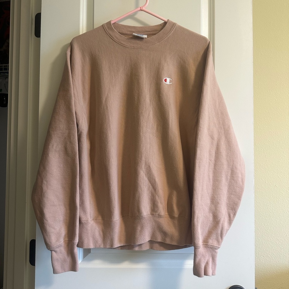 Champion Beige Crewneck Sweatshirt